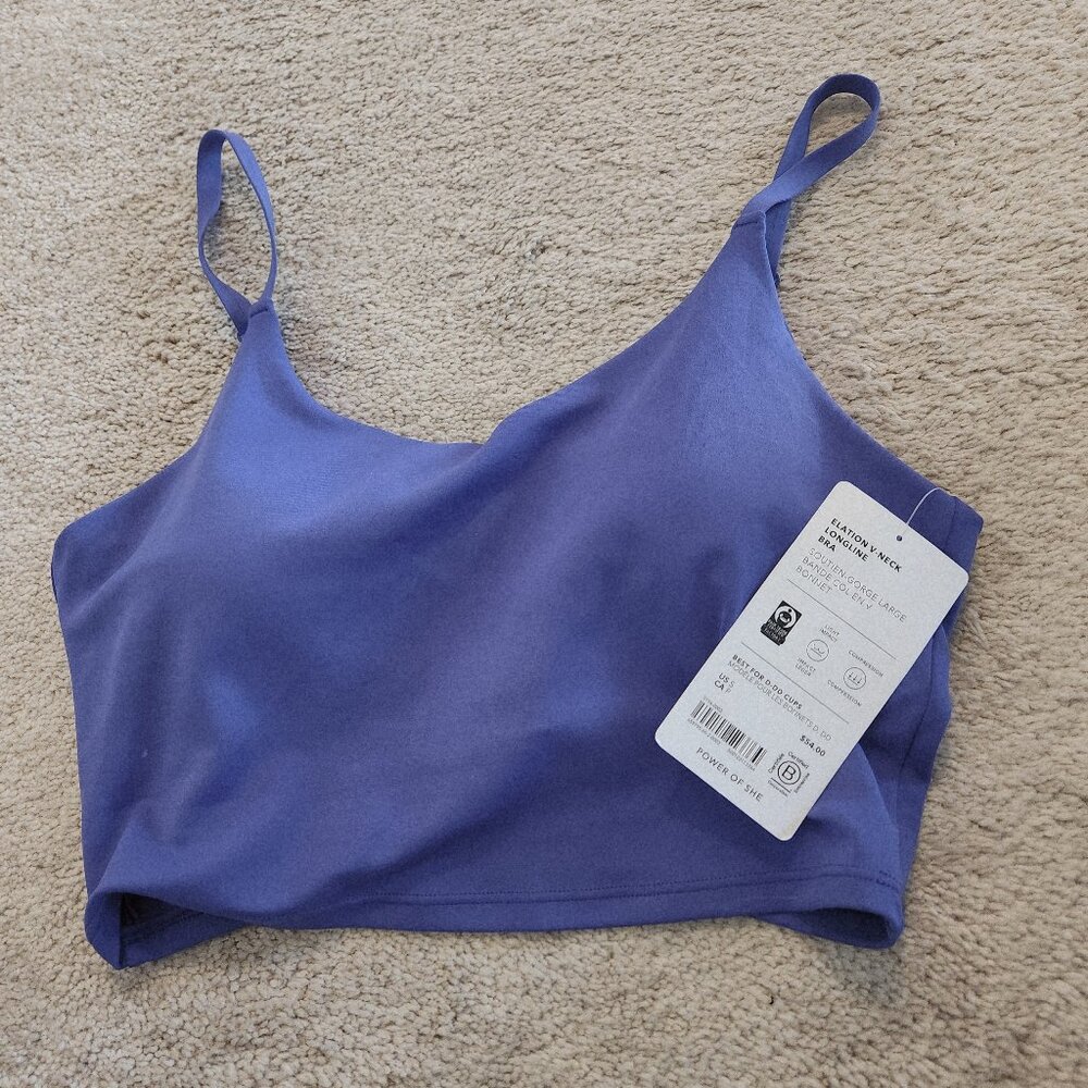 Athleta V neck Elation crop top